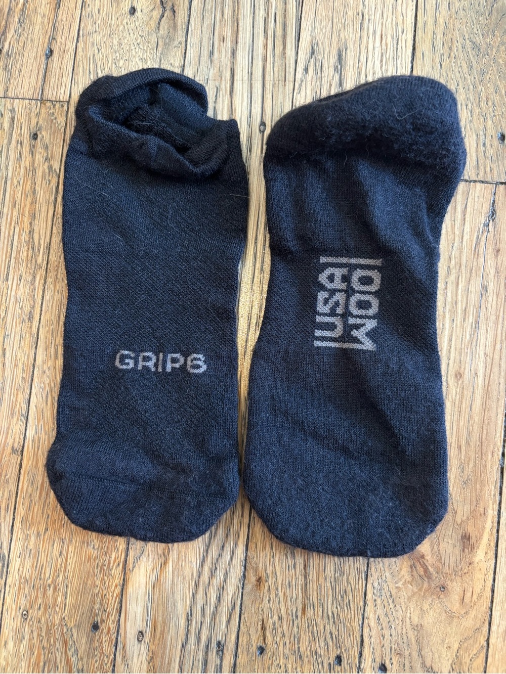 Black Low-Cut Athletic Grip Socks